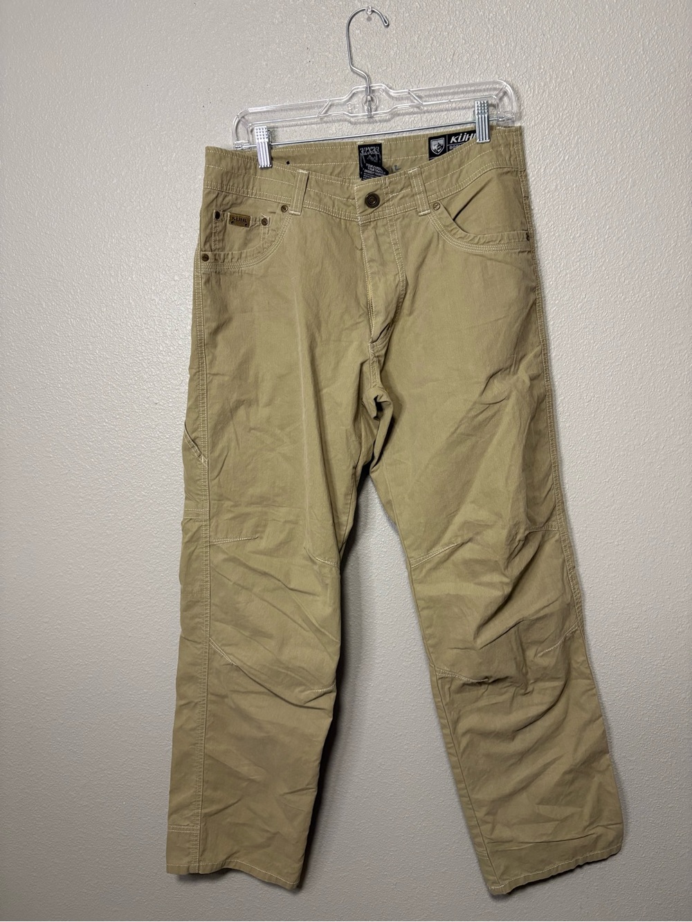 KÜHL Revolvr Pants Mens 32x32 Brown Hiking Outdoor Workwear Cotton Nylon